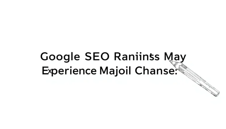 GOOGLE SEO SIRALAMASI BÜYÜK DEĞIŞIM YAŞAYABILIR